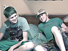 Real life boyfriends Nathan and Lucas came to us to fuck on camera for the 1st time gay action twinks - at Boy Feast!