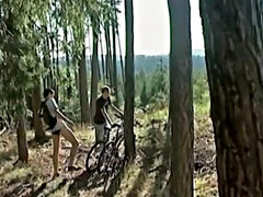Young guys are full of hormones and horny most of the time - and these  are no different... Two young friends biking into the woods gay naked outdoors
