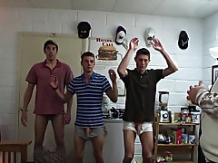 These pledges are planning a prank on one of their brothers, and everything goes pretty well to plan, until they receive caught wanking on his door ha