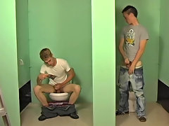 Braden notices a gap in the wall, so naturally lets Nevin suck his dick gay american twinks