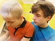 Twink loses gay ass virginity and young...