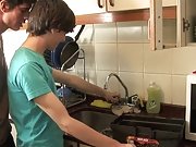 Twinks fucking at a kitchen very well gay...