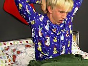 It's Christmas morning and Jordan Ashton wakes to find one big present under his tree only free gay twink model porn at Boy Crush!