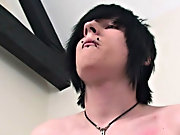 Josh plays with his perfect 7" cock before jizzing all over his perfect body asian ladyboy galler at Homo EMO!