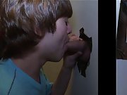 Cute gay boy twink blowjob in thong and...
