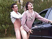 Erick and Julian make it first time male nudist outdoors at Julian 18
