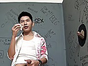 So he showed up horny and ready gay   asian   white at boy glory hole!