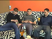 Two gay friends have a perfect plan for seducing their straight roommate: they get drunk together and talk about sex until the guy gets too horny to r
