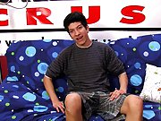 He jerks himself off and shoots a huge load on his tan stomach first time gay sex bus at Boy Crush!